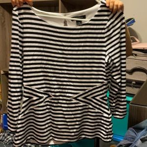 White and black shrt